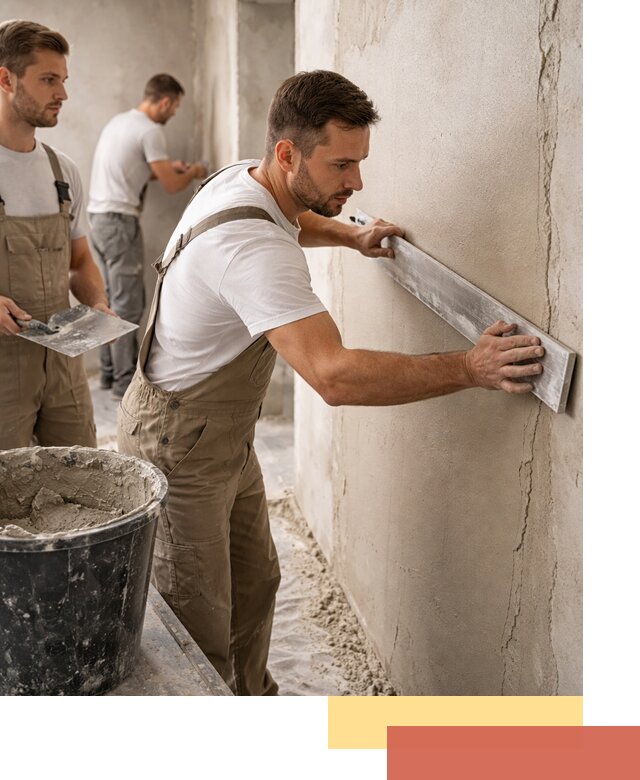 Штукатурка стен без маяков в Климовске быстро и качественно