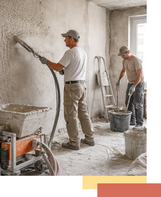 Машинная штукатурка стен в Климовске — быстро и качественно