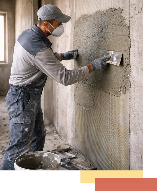 Штукатурка стен по сетке в Климовске под ключ качественно и быстро