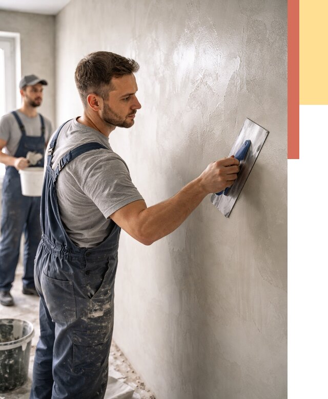 Глянцевание штукатурки стен в Климовске от 7596 руб. — услуги и затирка | ОТДЕЛОЧНИК-Клс