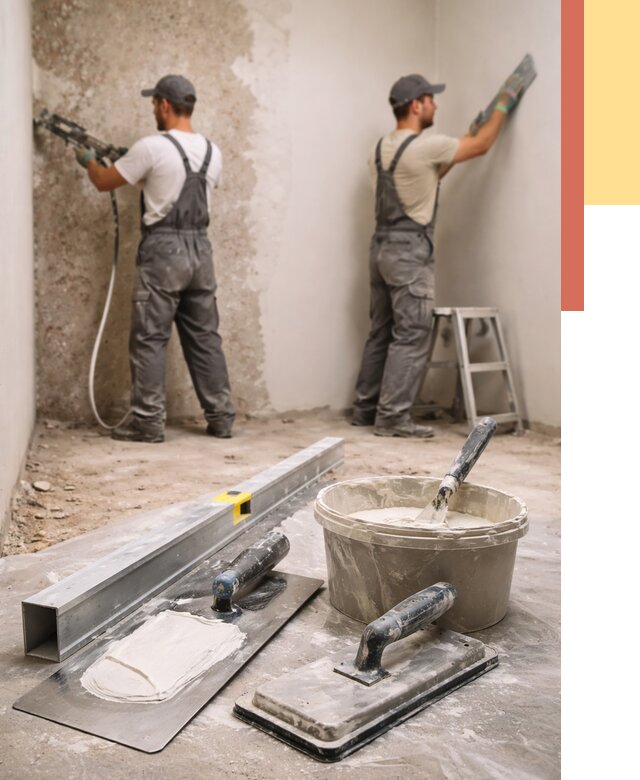 Штукатурка стен под обои в Климовске от 4558 руб./м2 — выравнивание под обои | ОТДЕЛОЧНИК-Клс