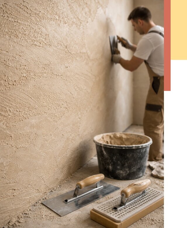 Декоративная штукатурка травертин в Климовске от 1823 руб/м2 — качественно и недорого | ОТДЕЛОЧНИК-Клс