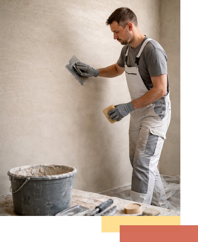 Декоративная штукатурка травертин в Климовске для стен и потолков