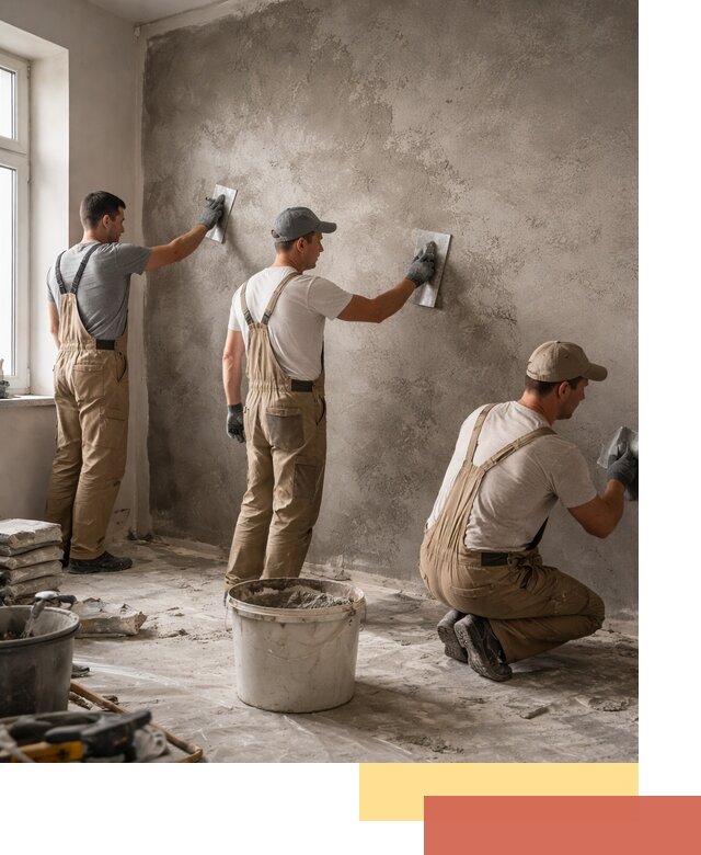 Декоративная штукатурка под бетон в Климовске для стен и потолков