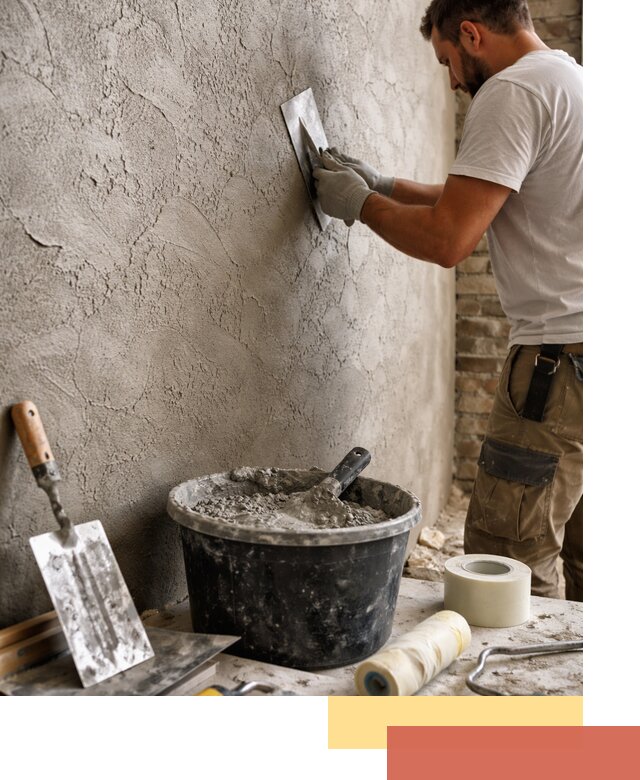 Декоративная штукатурка лофт в Климовске — отделка стен и потолков