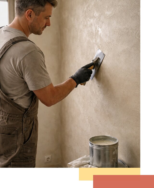 Нанесение воска на штукатурку в Климовске для защиты и блеска