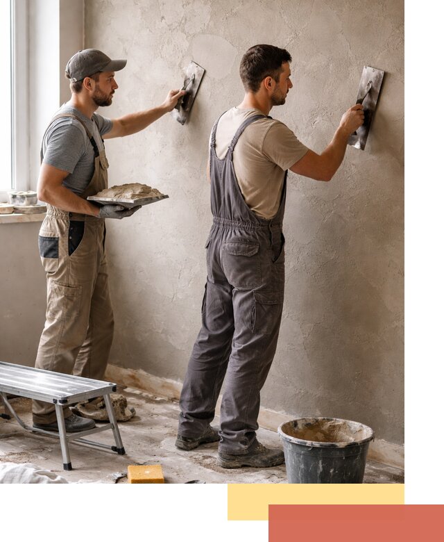 Ремонт декоративной штукатурки и восстановление фактуры в Климовске