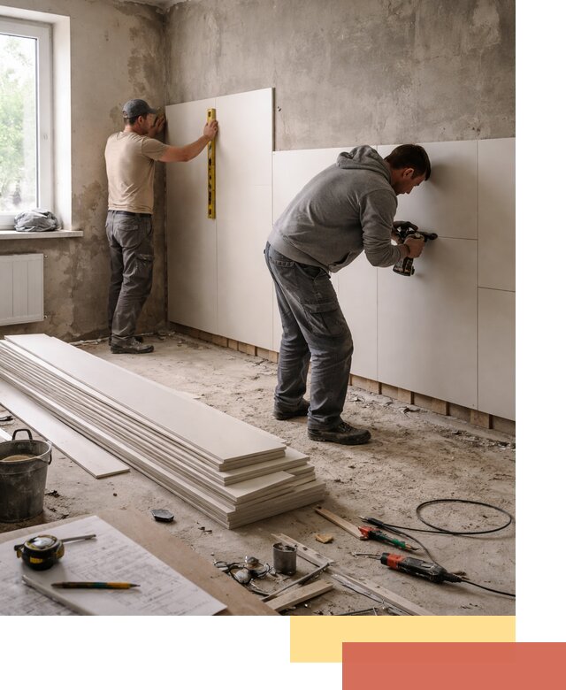 Монтаж ПВХ панелей на стены в Климовске качественно и быстро