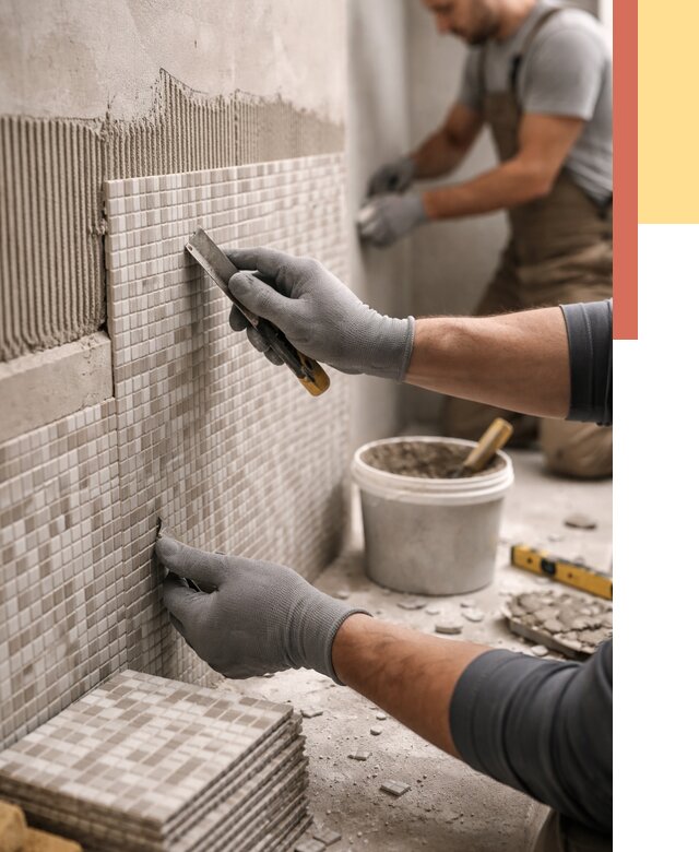 Облицовка стен мозаикой в Климовске от 3241 руб/м2 — укладка мозаики на стены | ОТДЕЛОЧНИК-Клс