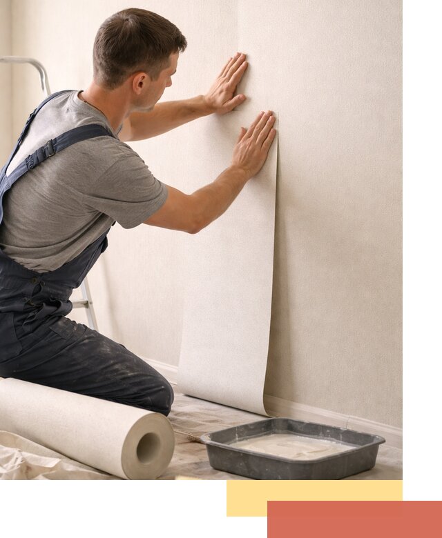 Поклейка флизелиновых обоев в Климовске качественно и быстро