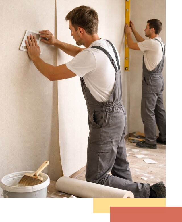 Поклейка бумажных обоев в Климовске качественно и недорого