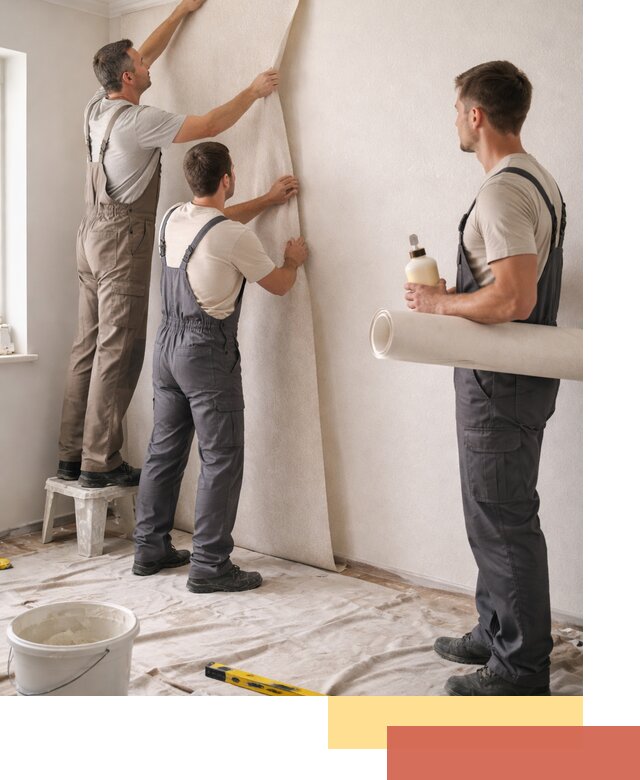 Оклейка стен обоями в Климовске — качественно и профессионально