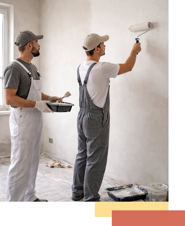 Покраска стен водоэмульсионной краской в Климовске