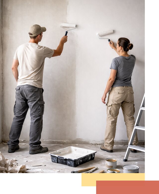 Окраска стен по стеклохолсту в Климовске качественно и долговечно