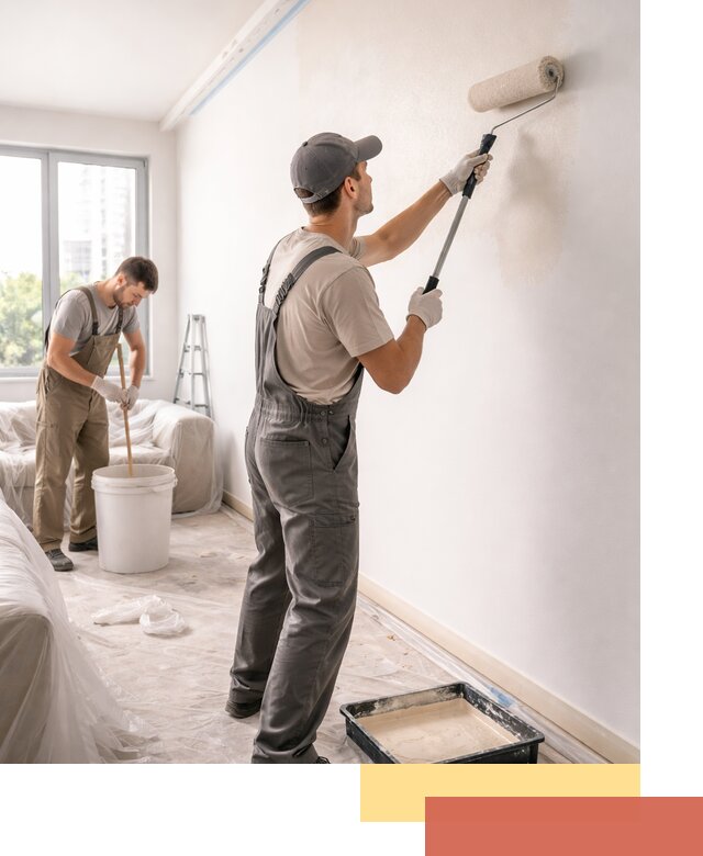 Покраска стен в офисе в Климовске — быстрый и качественный ремонт