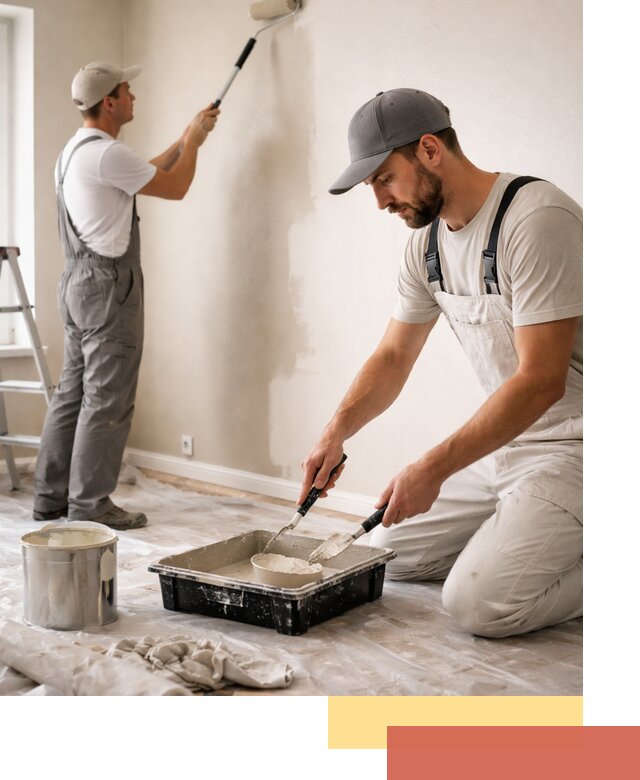 Покраска стен в квартире в Климовске — профессионально и аккуратно