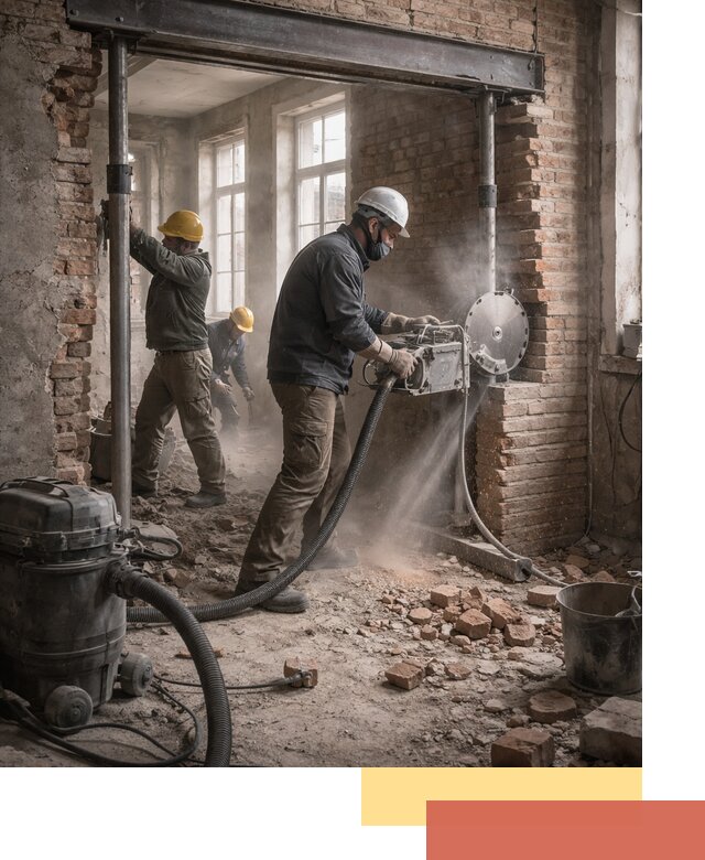 Прорезка проема в стене под дверной или оконный проем в Климовске