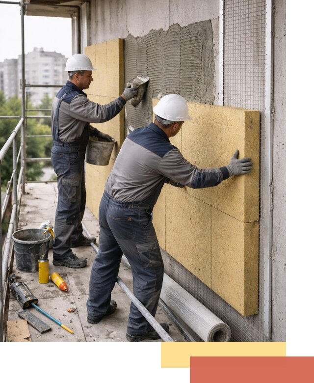 Утепление стен зданий и домов в Климовске качественно и надежно