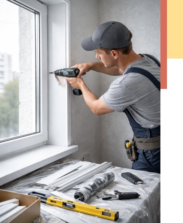 Установка пластиковых откосов в Климовске от 2279 руб. | ОТДЕЛОЧНИК-Клс монтаж, быстро и недорого