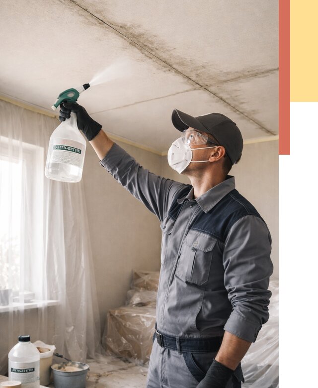 Антисептическая обработка потолка в Климовске от 2532 руб. | ОТДЕЛОЧНИК-Клс