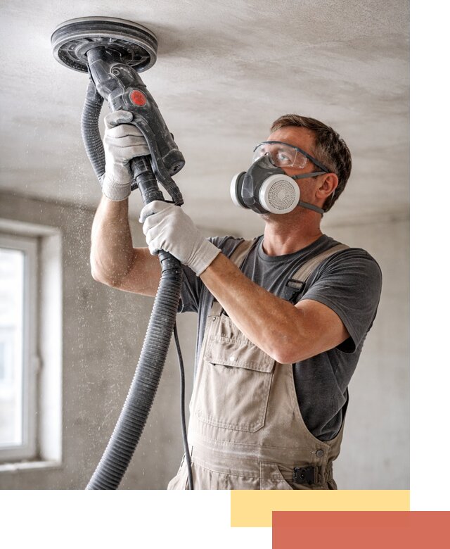 Шлифовка потолка в Климовске — качественная подготовка под отделку