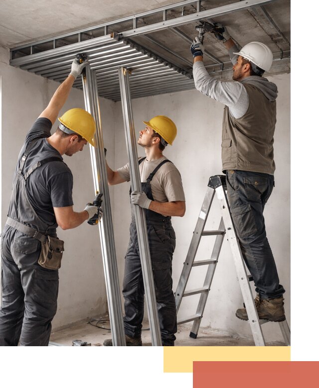 Монтаж реечного потолка под ключ в Климовске