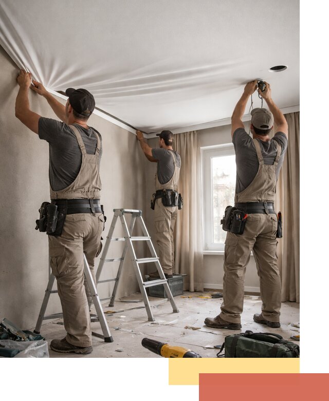 Монтаж матового натяжного потолка в Климовске качественно и быстро