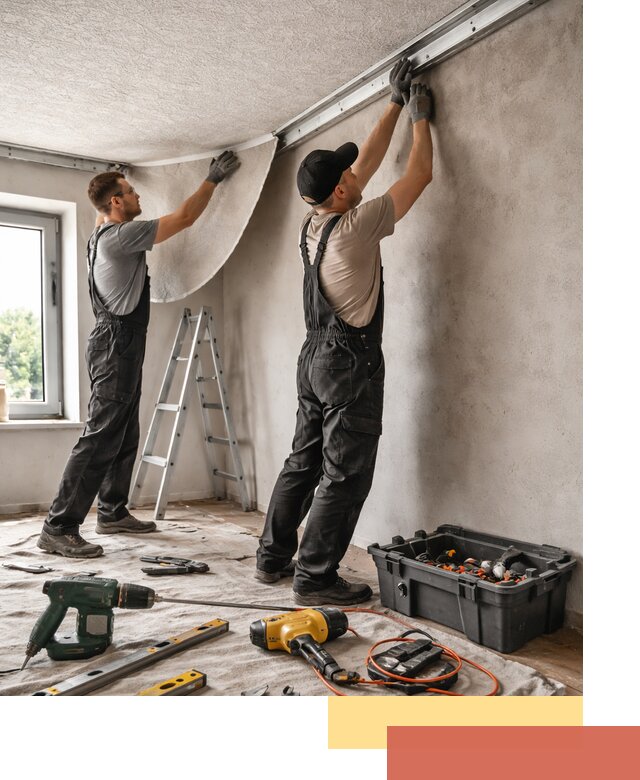 Монтаж фактурного натяжного потолка в Климовске качественно и быстро