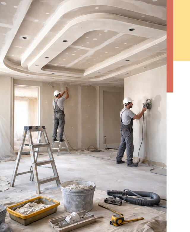 Многоуровневый потолок из гипсокартона в Климовске от 760 руб. под ключ | ОТДЕЛОЧНИК-Клс