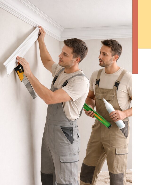 Монтаж потолочного плинтуса в Климовске от 2329 руб. — быстро и недорого | ОТДЕЛОЧНИК-Клс