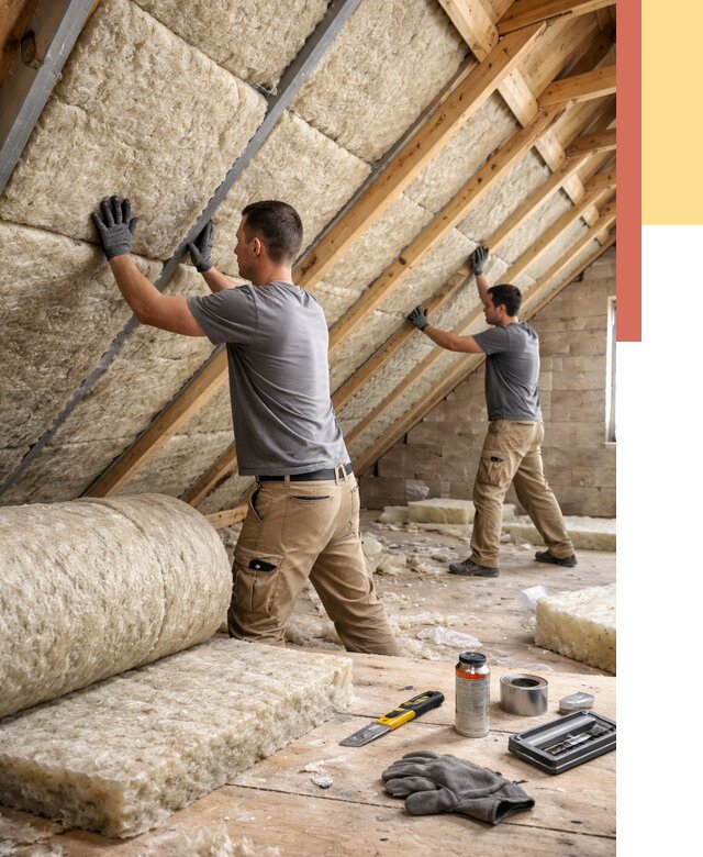 Утепление потолка минватой в Климовске от 1469 руб. — быстро и недорого | ОТДЕЛОЧНИК-Клс