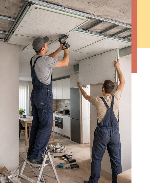 Шумоизоляция потолка панелями зипс в Климовске от 1874 руб. под ключ | ОТДЕЛОЧНИК-Клс